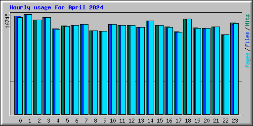 Hourly usage for April 2024